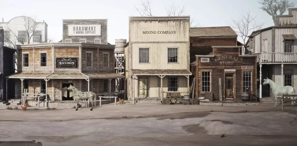 Relaxing Western Music and Ambient Soundscape